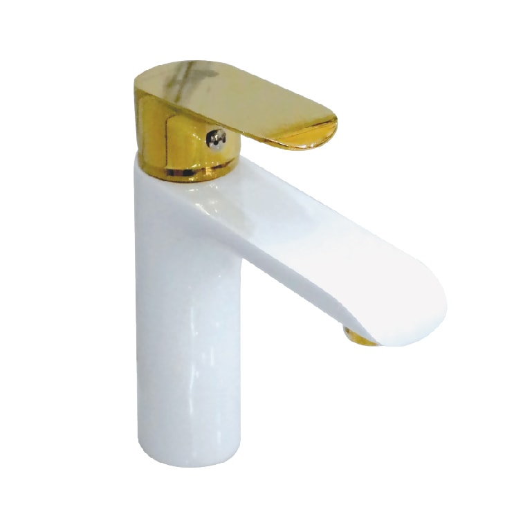 Vòi lavabo nóng lạnh đồng mạ tĩnh điện chân không Juno sofa Teady VCT- 219T